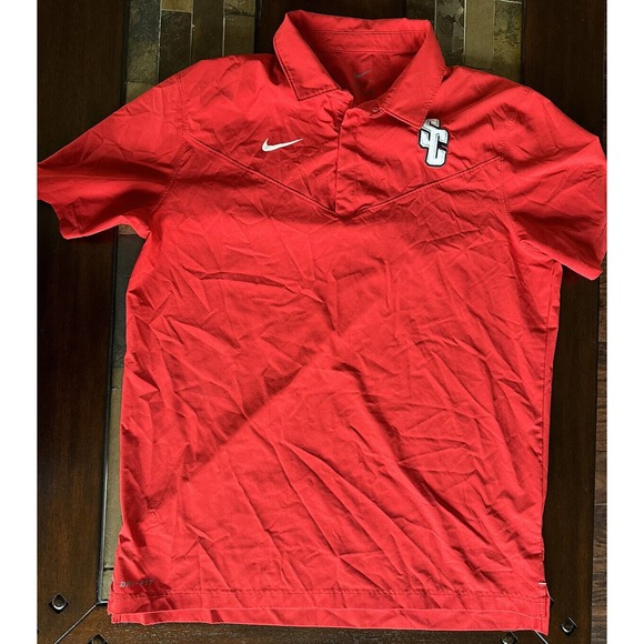 Nike Mens Dri Fit Pullover Shirt red SC logo size‎ L - Picture 1 of 5
